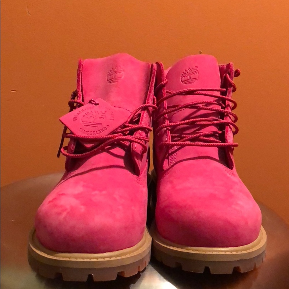 Timberland pink boots